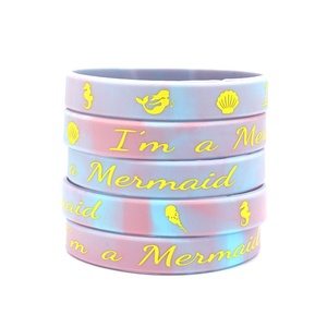 Pulsera de Silicona con Diseño de Sirena Youmigift, Pulsera para Fiestas en la Playa, Regalo del Museo Oceánico, Pulsera de Goma Personalizable - Product Image 1