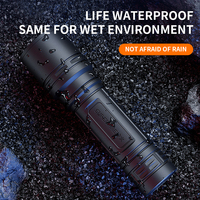 Lampe torche LED multifonctionnelle mini USB rechargeable 18650 pour le camping, EDC, étanche IP44, 135M, 150 lumens, mode SOS, extérieur