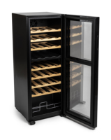 Refroidisseur à vin électrique encastrable 36 bouteilles Vermentino en acier inoxydable 103L multi-zones à température constante pour usage domestique