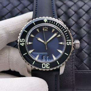 Reloj de pulsera para hombre, edición limitada, personalizado, con esfera azul profundo, caja de acero satinado, luminoso, profesional, automático, mecánico, de élite - Product Image 2