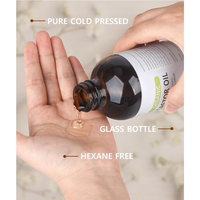 100% pur chanvre biologique pressé à froid huile de ricin ensemble emballage réutilisable pour le Massage de la santé du corps