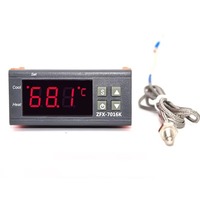 Thermostat intelligent ZFX-7016K, contrôleur de température numérique, thermomètre, interrupteur 10A 30A avec capteur de type K