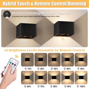 Vỏ hiện đại 4000mAh không dây trong nhà thông minh Nhà tường đèn từ PIR cảm biến ánh sáng điều khiển từ xa cho phòng khách phòng tắm - Product Image 3