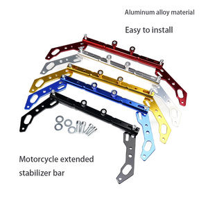Rétroviseur de <span class=keywords><strong>moto</strong></span> CNC, extension de <span class=keywords><strong>guidon</strong></span> transversale, stabilisateur et support de renforcement - Product Image 4