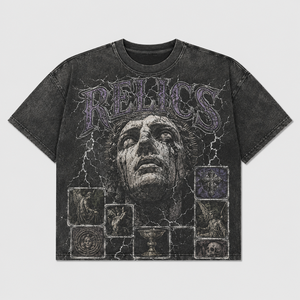 Camiseta con Etiqueta Personalizada, 300GSM, Algodón Grueso, Lavado Desgastado, Hombros Caídos, Corte Cuadrado, Camiseta Gráfica para Hombre - Product Image 1
