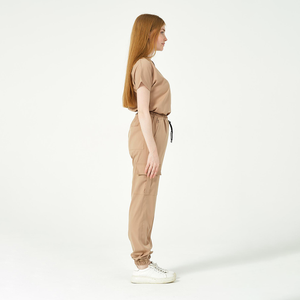 Bestex Custom Female Medical Care Workers Scrub Sets Estomatólogo Enfermera Ropa DE TRABAJO Lavado a mano Trajes de cepillado Split Short - Product Image 3