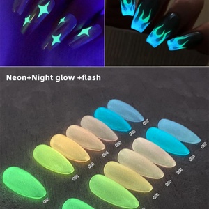 Gel à ongles 15 ml, 6 couleurs, colle d'extension lumineuse, gel acrylique sans forme de nail form, polygel - Product Image 4