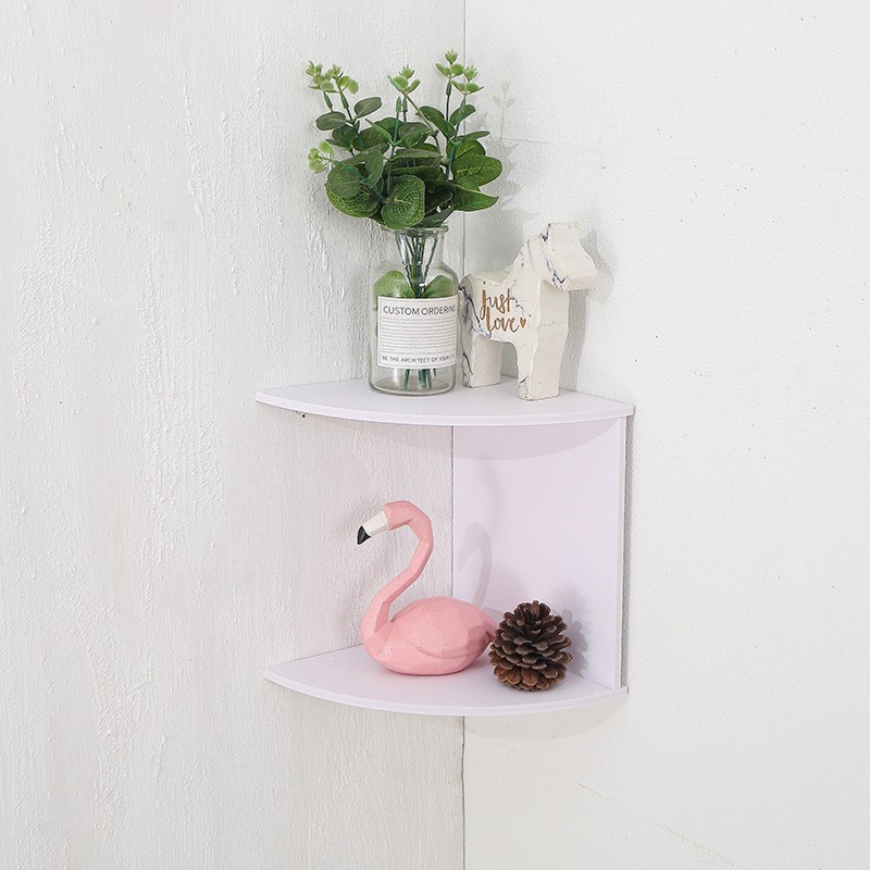 Esquinero blanco de 2 niveles