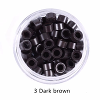 1000PCS Nano Silikon gefütterte Micro Ring Haar verlängerung perlen für Nano Tip Human Hair Extension Tool 5,0x3,0x3,0mm Verlängerung perlen
