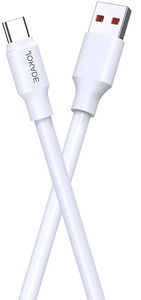 USB <b>Type</b> <b>C</b> <b>Charging</b> And Sync <b>Cable</b> 1m 6A 120W White JA018 - Product Image 3