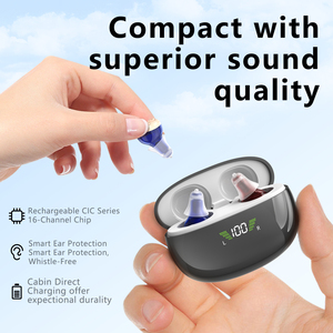 Audífono digital CIC recargable OTC de fabricante de audífonos invisibles de alta calidad a <span class=keywords><strong>precio</strong></span> barato para sordera producto más nuevo - Product Image 2