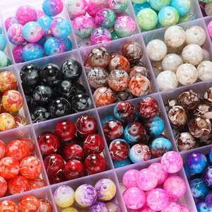Glass Beads 4mm Iridescent Gradient Two Tone Loose Beads For DIY Jewelry Making Bracelets <b>Necklaces</b> Accessories - Product Image 4
