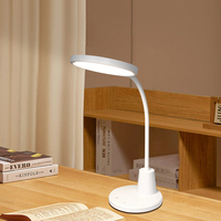 Lámpara de Escritorio LED con Cuello de Cisne de 10W, Sin Parpadeo, Ideal para Largas Sesiones de Estudio