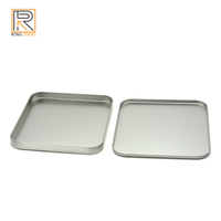 Boîte en métal rectangulaire recyclable personnalisée en gros pour cartes de visite, cadeaux ou emballages cosmétiques, boîte en étain résistante aux enfants