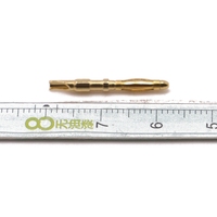 Fiche banane non isolée de haute qualité de 2mm plaquée or pour instrument de test de type soudage