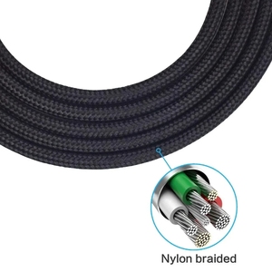 Câble audio vidéo tressé en nylon de 1.5m pour casque <span class=keywords><strong>Bose</strong></span> QC45 <span class=keywords><strong>QC35</strong></span> NC700 Câble équilibré - Product Image 6