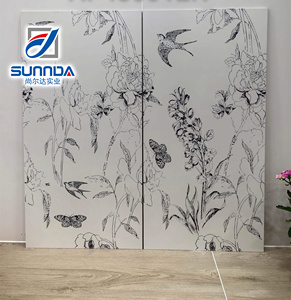 <strong>Simple</strong> Modern Plants Flowers Birds Animals Designs Matte Surface Rustic Porcelain <strong>Tiles</strong> Wall Floor Decoration Kitchen <strong>Bathroom</strong> - Product Image 5