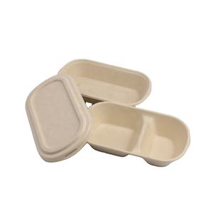 Microondas compostable desechable, bagazo de caña de azúcar biodegradable, contenedor de comida para llevar - Product Image 1