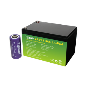 대용량 LiFePO4 셀 Tipsun 32700 25.6V 6500mAh 19.2Wh 안정적인 전압 신형 A급 리튬 배터리 팩 - Product Image 1
