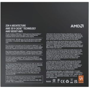 โปรเซสเซอร์เดสก์ท็อป AMD Ryzen 7 7800X3D 8-คอร์ 16-เธรด ความเร็ว 4.2 GHz ซ็อกเก็ต AM5 เทคโนโลยี 3D V-Cache - Product Image 4