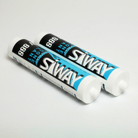 SV-888 Bon mastic silicone résistant aux intempéries en caoutchouc colle d'étanchéité pour mur rideau en verre et en métal toit d'étanchéité