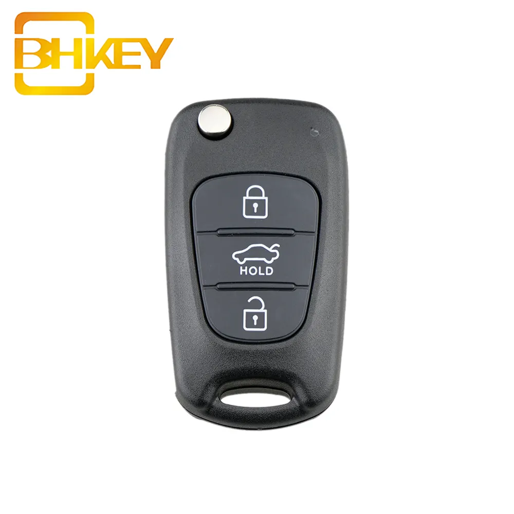 3 Buttons Flip Folding Smart Entry Car Key Case Shell Fob Remote Key Case Shell For KIA Rondo Sportage Soul Rio