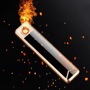 Meilleures ventes Briquets USB Interrupteur push-pull Briquets électriques durables et sûrs avec boîte en papier cadeau - Product Image 2