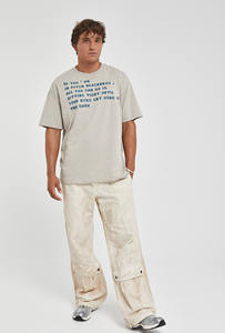 Camiseta Transpirable de Manga Corta para Hombre, Corte Regular, con Estampado 'El Tiempo Nunca Cambiará', Talla XS, Gris, Imperio Shop - Product Image 5