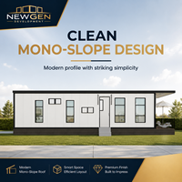 NOUVEAU MODÈLE DE DÉVELOPPEMENT Maison Préfabriquée Modulaire Moderne à Panneaux Sandwich Rectangulaires Installation Facile Espace de Vie Extérieur