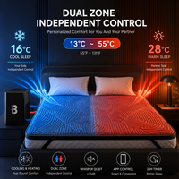 Surmatelas rafraîchissant à circulation d'eau pour lit, système de refroidissement pour les sueurs nocturnes et un meilleur sommeil avec 8 options de réglage du sommeil