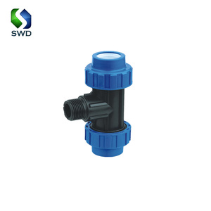 Système d'irrigation agricole SWD Salvador, raccords de compression en PP, <span class=keywords><strong>raccord</strong></span> <span class=keywords><strong>rapide</strong></span> pour tuyau PE - Bleu/Noir/Bleu foncé 1 - Product Image 3