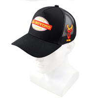 Casquettes de camionneur vintage brodées avec motif sur velours/toile, casquette snapback ajustable de marque pour unisexe