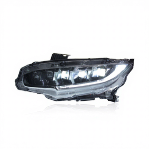 Conjunto de Faros Delanteros LED Modificados de Cinco Lentes con Encendido Automático Azul de un Toque, Luz Diurna y Señal de Giro para Honda Civic 16-21 - Product Image 4