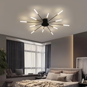 Lustre <span class=keywords><strong>LED</strong></span> pour salle à manger, salon, chambre à coucher, décoration de la maison, luminaires suspendus, or ou <span class=keywords><strong>noir</strong></span>, moderne, créatif, nouveaux luminaires - Product Image 4