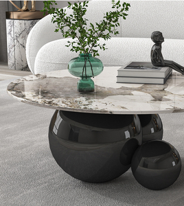 <span class=keywords><strong>Tavolino</strong></span> <span class=keywords><strong>Rotondo</strong></span> da Salotto ATUNUS Postmoderno Moderno di Lusso in Acciaio Inossidabile Oro Argento o Nero per Arredamento Hotel - Product Image 4