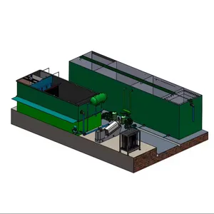 Sistema de planta de tratamiento de aguas residuales Proceso de biorreactor de membrana integrado con tanque en contenedor