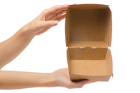 Emballage alimentaire jetable personnalisé, boîte à hamburger, boîte à burger pas chère, boîte à burger en carton ondulé