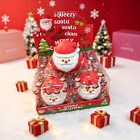 Jouet Squishy Père Noël à Remontée Lente, Cadeau de Noël pour Enfants, Remplissage de Chaussette, Faveur de Fête
