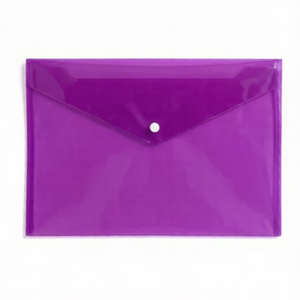 Carpeta de Archivo de Plástico PP A4 Colorida con Botón a Presión, Sobre para Documentos, Carpeta Portadocumentos Escolar para Estudiantes - Product Image 4