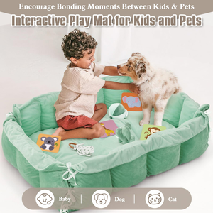 Tapis de jeu pour bébé, aire de jeu pour bébé, épais, grand, <span class=keywords><strong>centre</strong></span> d'activités pour bébé, du nouveau-né au tout-petit, développement des compétences - Product Image 5