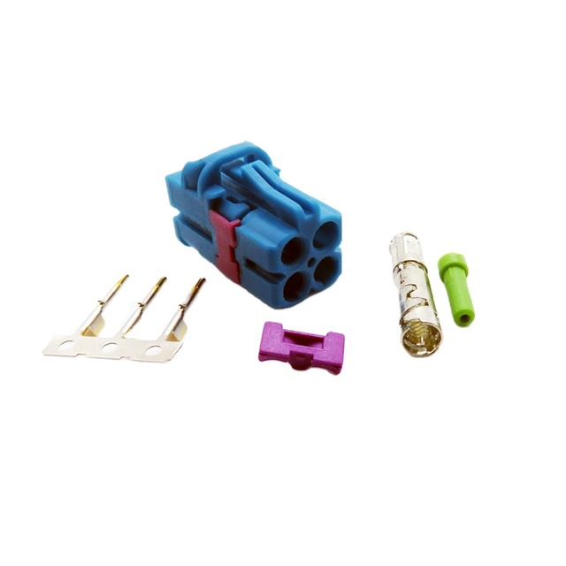 Wire Mini Fakra Connector Four-hole Z Male 4-in-1 Automotive RF Wire Connector Fakra Connector