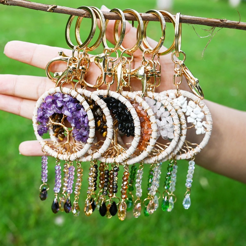 Natural Agate Crystal Jade Dream Catcher