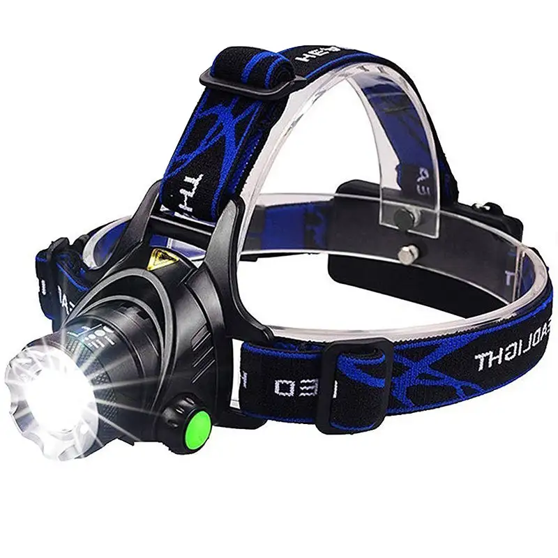 Wholesale USB Rechargeable Safety Light Headlamp Flashlight With Led T6 Head Lights 18650 Lithium Head Torch