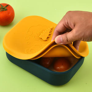 <span class=keywords><strong>กล่อง</strong></span>ข้าวซิลิโคนเก็บความร้อน ฝาปิดทรงกลม พร้อมกล่องซิลิโคนเก็บอาหารสด ขายส่งจากผู้ผลิต - Product Image 4