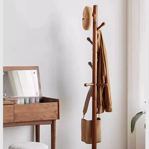 Vendita calda appendiabiti con 8 ganci <span class=keywords><strong>per</strong></span> vestiti cappotti <span class=keywords><strong>gonne</strong></span> borse autoportanti in legno appendiabiti JY-CR001 - Product Image 2