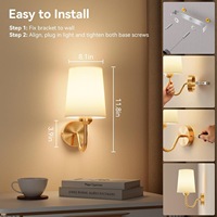 Applique Murale LED Moderne Rechargeable Magnétique Tactile à Intensité Variable en Fer pour Chevet, Salon, Escalier, Couloir – Lampe Murale Rechargeable