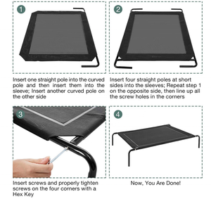 <strong>Outdoor</strong> Movable Breathable Sleeping Cooling Raised <strong>Dog</strong> Cot Pet <strong>Bed</strong> <strong>Dog</strong> Cat Hammocks Elevated <strong>Dog</strong> <strong>Bed</strong> - Product Image 6