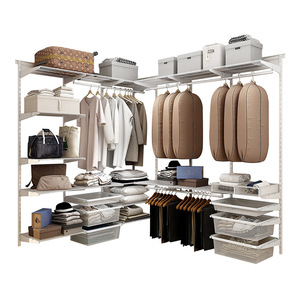 Midas Walk In Closet Built In <b>Wardrobe</b> <b>Metal</b> Storage Organizer Heavy Duty Rectangular Standing Type Bedroom Use - Product Image 5