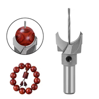 Sferische houtbewerkingsgereedschap kralen balfrees 10MM schacht dia TCT hardmetaalfrees ebbenhout handgemaakt cadeau Boeddha kraal router
