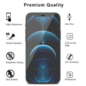 ฟิล์มกระจกนิรภัยแบบโค้ง 9H 2.5D สำหรับ iPhone 13 Pro Max 12 11 X Xr Xs Max 8 7P 6 - Product Image 5